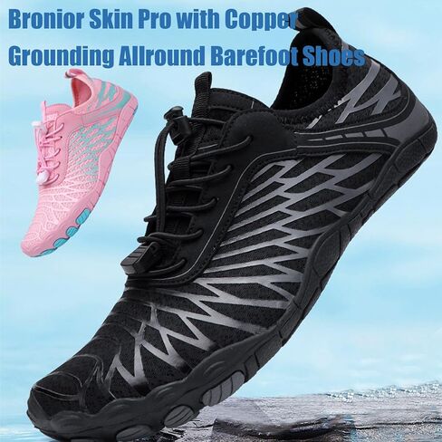 Bronior Grounding Shoes, Bronior Skin Pro with Copper - Grounding Allround Barefoot Shoes for Women Men in Saudi Arabia