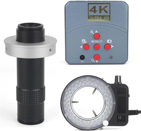 4K 60FPS Ultra HD 1080P Compatible HDMI USB Industrial Digital Video Microscope Camera 1/2" Sensor 130X C-Mount Lens(B NO Stand) in Saudi Arabia