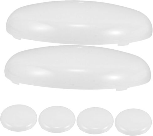 6pcs Round Lampshade Diffuser Discs Frosted White Light for Enhanced Light Distribution Quick Installation and Diffusion Lamp Shades and Fixtures in Saudi Arabia