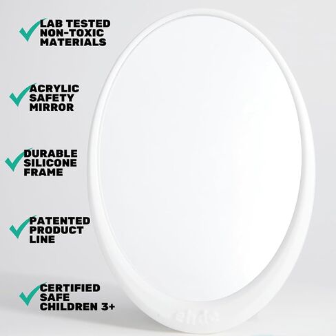 Toilet Mirror for Wiping | Potty Training & Bathroom Independence | Teach How to Wipe | Toddler, Child & Special Needs Aid | Visual Toilet Training Tool | Lab Tested Non-Toxic & Safe for Kids Ages 3+ in Saudi Arabia