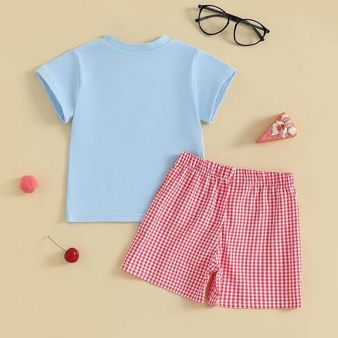 Back to School Toddler Baby Boy Outfit Embroidery T Shirt and Shorts Set First Day of Preschool Kindergarten Clothes in Kuwait