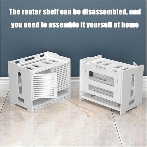 Router Storage Box，WiFi Router Storage Box, WiFi Router Boxes, Wall-Mounted Decoration, TV Set-top Box Storage(A) in Saudi Arabia