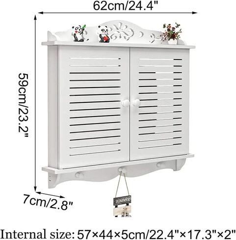 Router Storage Box，WiFi Router Storage Box, Wall-Mounted Router Shelf Storage Box, Multimedia Switchgear Decorative Box for Electric Box(46x42x7cm) in Saudi Arabia