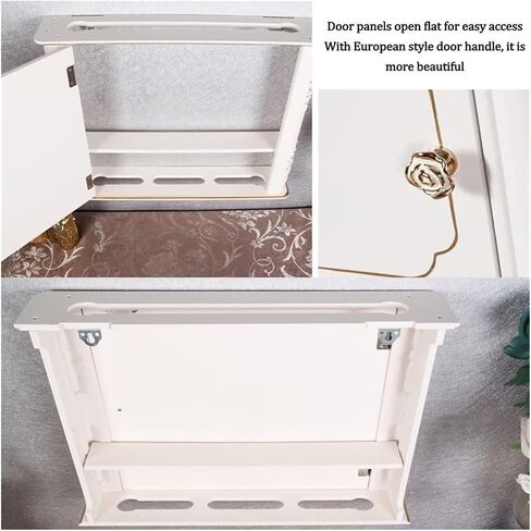 Router Storage Box，WiFi Router Storage Box, WiFi Light Cat Hub Information Box, Weak Current Box Decorative Shielding Frame Wall Hanging(Black,41x10x30cm) in Saudi Arabia