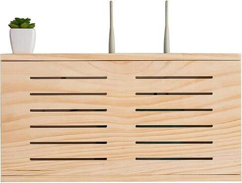 Router Storage Box，WiFi Router Storage Box, Wooden WiFi Router Boxes, Wall-Mounted Decoration, TV Set-top Box Storage in Saudi Arabia