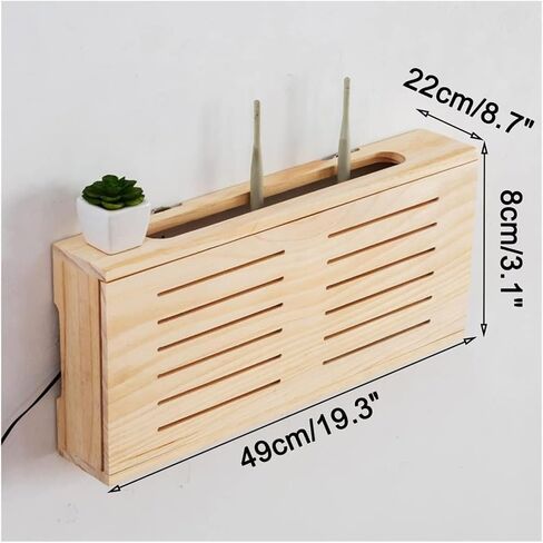 Router Storage Box，WiFi Router Storage Box, Wooden WiFi Router Boxes, Wall-Mounted Decoration, TV Set-top Box Storage in Saudi Arabia