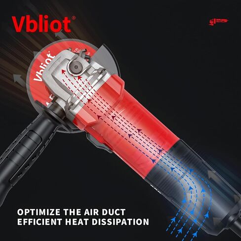 أداة طاحونة الزاوية 950W ، 12000 دورة في الدقيقة 8-AMP 5 بوصة طاحونة كهربائية مع أقراص قطعتين 2 أقراص طاحونة ، مثالية لتلميع طحن القطع المعدنية in Kuwait
