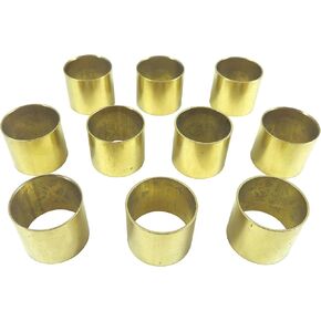 Robert Sorby HF22B Set of 10 Each 22 mm / 7/8 Inch Solid Brass Ferrules for Custom Lathe Tool or Chisel Handles