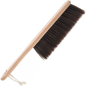 KICHOUSE Bed Brush Portable Cleaning Brush with Soft Bristles for for Sofa Quilt and Carpet Cleaning Random Wooden Grain Finish