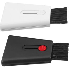 2pcs Keyboard Cleaning Brush: 2-in-1 Screen Cleaner - Portable Dual-Head Mini Brush for Phone Tablet Lens