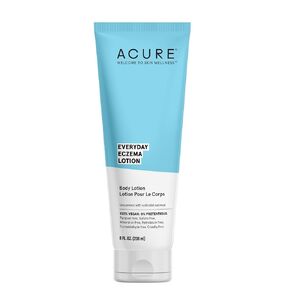 Acure Everyday Eczema Lotion - Daily Skin Protectant with 2% Colloidal Oatmeal for Sensitive, Easily Irritated Skin & Cocoa Butter for Moisturizing Dry Chapped Skin - 100% Vegan - Unscented, 8 Fl Oz