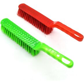 Long Handle Brush for Beds and Clothes Soft Bristle Cleaning Brush with Durable Skid Handle Random Color for Easy Dust Removal and Surface Protection Random Color