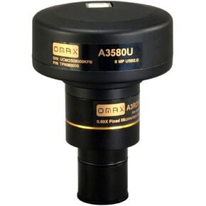 OMAX 8.0MP Digital USB Microscope Camera with Advanced Software and Calibration Slide (Windows 8 & 10, Mac OS X, Linux Compatible)
