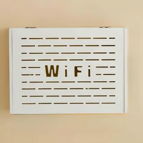 Power Router Fences Router Storage Box Router Organizer Box WiFi Router Wall Mounted Set-top Box WiFi Cable Cord Organizer Cabinet Wireless Internet Device Hide Storage Holder