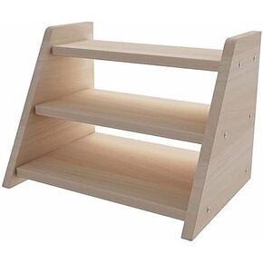 Wireless Router Storage Box Desktop Set- Top Box Rack Wireless Router Storage Shelf WiFi Box/Wood Color/29.5 * 24 * 24