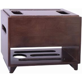 Router Storage Box,Wireless WiFi Router Storage Box Solid Wood Router Storage Wireless Router Storage Shelf Router Shelf,Wall Shelf Set-top Box Shelves Socket Storage Box(Wood Color,32 * 22 * 16cm)