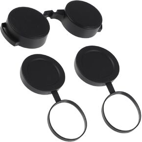 3pcs Binoculars Protective Cap Objective Lens Cover for Monoculars and Telescopes Rubber Eyepiece Scratch Binocular Accessories