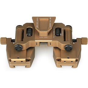 NVG30 NVG10 PVS-14 Binocular Bridge Mount Night Vision Goggles Bracket Metal Helmet Mounting Mount Multi-Function 90 Degree NVG Mount, Gold, Silver,Black