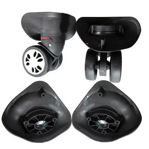 1 Pair A08 Suitcase Luggage Replacement Casters Repair Accessories Mute Roller Wheels for Travel Bag
