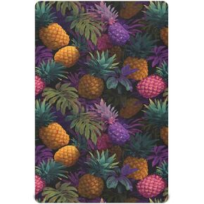 Fitted Crib Sheet Colorful Pineapple Print Breathable Pack N Play Playard Sheets 39x27 inch Baby Mattress for Toddler
