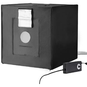 مربع ضوء استوديو الصور 32 "× 32" 5600K مع محول طاقة أضواء LED 210