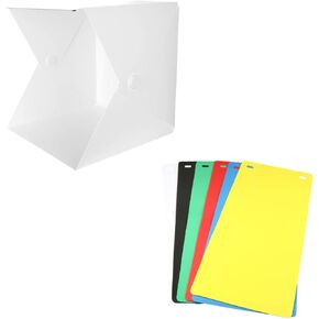 DOITOOL 1set Mini Photography Led Folding Tent Color Backgrounds USB Powered Easy to Assemble Portable Product Photography
