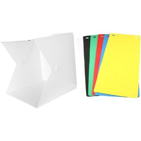 Gadpiparty 1set Brightness Led Photography Backdrops Tent Portable Mini Lighting Cube for Product Photography Color Backgrounds USB Powered and Easy to Assemble