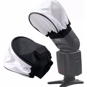 EXMAX® 3.5x2.4inches Universal Soft Mini Flash Bounce Diffuser Cap for Speedlight