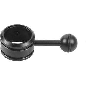Dive Flashlight Bracket Ball Adapter, 1'' Aluminium Alloy Diving Light Ball Joint Adapter For Diameter 29-34mm Flashlight, Fill Light Lamp Holder