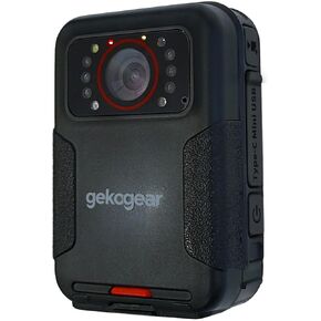 myGEKOgear Aegis 110 Body Cam 1080P Full HD 64GB Built-in Memory, Infrared Night Vision, IP65, 110° Wide-Angle Lens, Long Battery Life, Loop Recording for Security and Law Enforcement