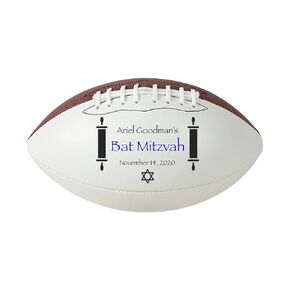 Bar Mitzvah, Bat Mitzvah Keepsake 9" Mini American Football (1 Set, 1 Piece, 1 Package)