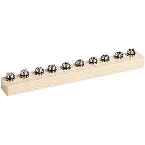 TECHNIKS 12 PIECE SUPER PRECISION ER20 COLLET SET 5/32" - 1/2" X 1/32 .0002" CNC
