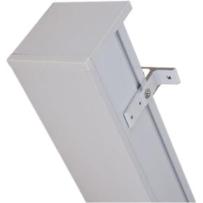Curtain Box Valance Wall Curtain Track, Curtain Box Valance, Aluminum Curtain Rod, Room Partition Railing Single Track Side Mounted(280cm/9.2ft)