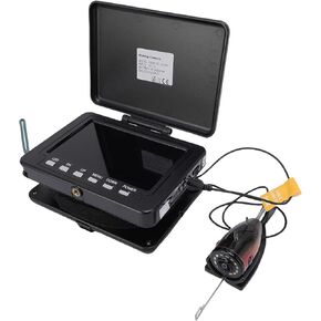 Underwater Fishing Camera, 5 inch 1000 TVL Fish Finder Water Proof, with 6 LED Lights, 30M Cable, for Ice Dark Fishing Lake Sea Boat Kayak
