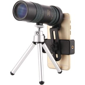 Portable Binoculars High Power Telescope High Zoom Monocular BAK4 Prism HD Optical Lens Telescope Low Light with Tripod Clip New
