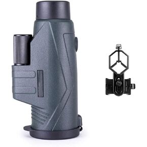 Portable Binoculars High Power 10x42 Monocular Telescope, HD Monocular Telescope Compact with Life Waterproof BAK4 Prism Lens Monocular with Smartphone Adapter for Bird Watching Theater Concerts