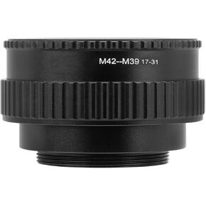 Focusing Helicoid Adapter, M42‑M39 17‑31mm Camera Adjustable Focusing Helicoid Adapter Macro Extension Tube
