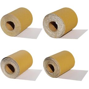 20 Yards 2-3/4 Inch Wide PSA Continuous Roll Sandpaper Kit - 80 120 220 320 Grit Longboard Sanding Paper, Sticky Back Self-Adhesive Sandpaper for Automotive, Woodworking Hand Sanding Blocks