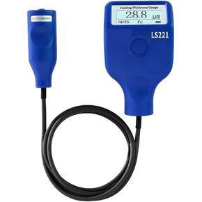 Thickness Meter 220H Coating Gauge Dry Film for Ferrous Non-Ferrous Metal Substrates LCD Display, high Accuracy(223 (0-5mm))