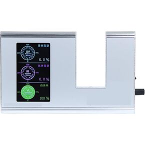 عداد إرسال الضوء 182 365NM UVT 940NM IRT و VLT SHGC ، عملية بسيطة عالية الدقة مسار مسار CNAS LCD ، دقة عالية