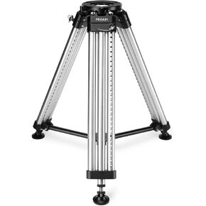 PROAIM Mitchell Heavy-Duty Camera Tripod Stand for Slider, Jib & Geared Heads. 28.8 to 49.2" Height Range. Payload - 400kg / 882lb. Includes Leg Locking Pins, Mid-Level Spreader