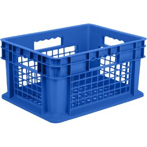 Hudson Exchange 12 x 16 x 8" (4 Pack) Mesh Straight Wall Handled Storage Container Tote, Gray