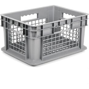 Hudson Exchange 12 x 16 x 8" (4 Pack) Mesh Straight Wall Handled Storage Container Tote, Gray in Kuwait
