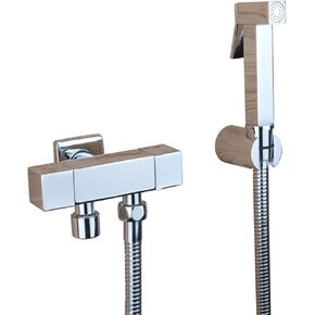Sprayer Brass Chrome HandheldSprayer for Toilet Portable Baby Cloth Diaper SprayerAttachment withHose for Feminine Wash, Pet Washing, Easy to Install