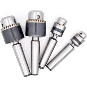 1set Morse Cone MT2 MT3 MT4 B10 B12 B16 B18 M10 M12 M16 Thread Light Duty Key Drill Chuck Taper Arbor for Drilling Machine(MTB3 B12(1-10MM))