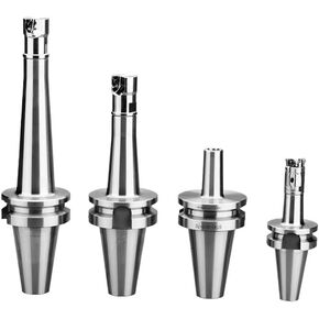 1pc BT30 BT40-M8 M10 M12 M16 100L شانك طحن مضاد للزلازل مع شريط توازن ديناميكي قفل خيط الأسنان تقسيم رأس شانك الرأس (BT40-M16-150)