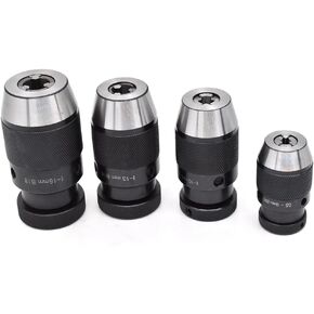 1pc خرطوشة B10 B12 B16 1-16mm Collet Chuck JT6 B18 Tapper Chuck Self Shick Chuck بدون مفتاح لآلة الحفر (B12 (1mm-10mm))