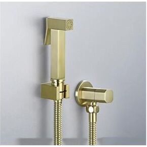 HandheldSprayer Brass Cloth Diaper Sprayer Kit WallSprayer for Toilet Brushed Gold HandheldSprayer for Toilet Spray Attachment with Hose for Feminine Wash