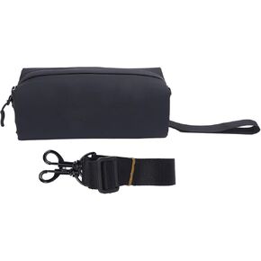 Stylish PU Leather Carrying Case for Pocket 3, Large Capacity with Soft Velvet Interior, Dual Anti Slip Zippers, Compact Portable Shoulder