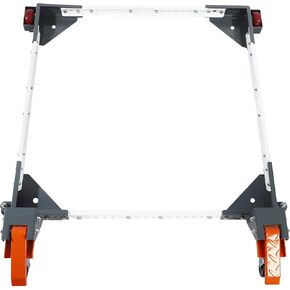 Heavy-Duty Mobile Base, Adjustable Rectangular Moving Base, 650lbs Load Capacity, Foot Brakes, Fixed Casters, Perfect for Home Appliances and Small Equipment